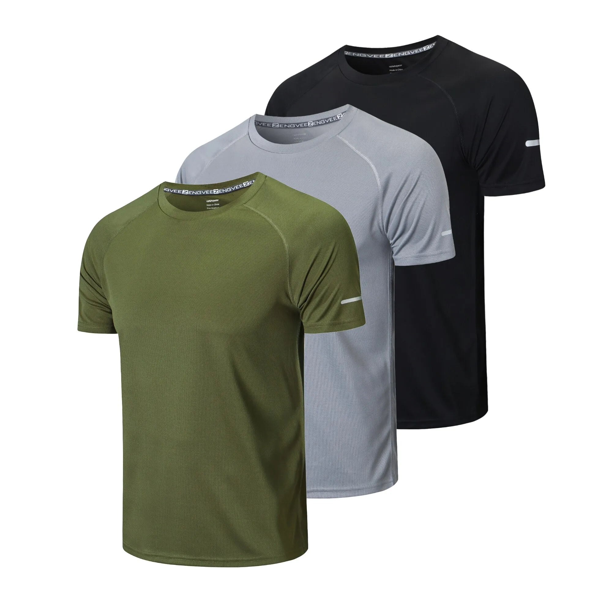 Kit 3 Camisetas DryFit ZengVee Masculinas para corrida e exercícios Ultimate Run